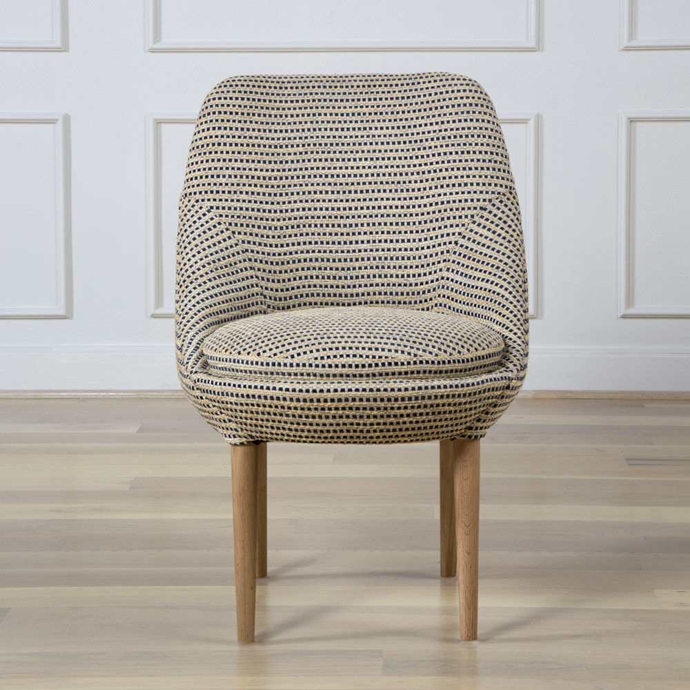 SONARA SIDE CHAIR - NAT OAK w/ MARTEL HAY